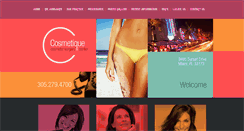 Desktop Screenshot of cosmetiqueplasticsurgery.com